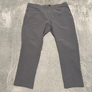 Public Rec Pants Mens 40 x30 Gray Workday Performance Stretch Casual Golf